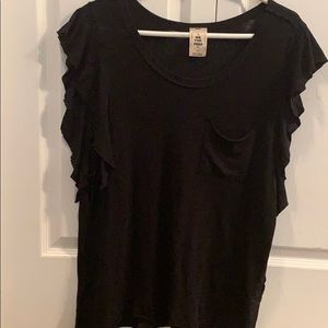 Free People Flutter Sleeve Tee